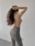 Back Tie Crop Tops